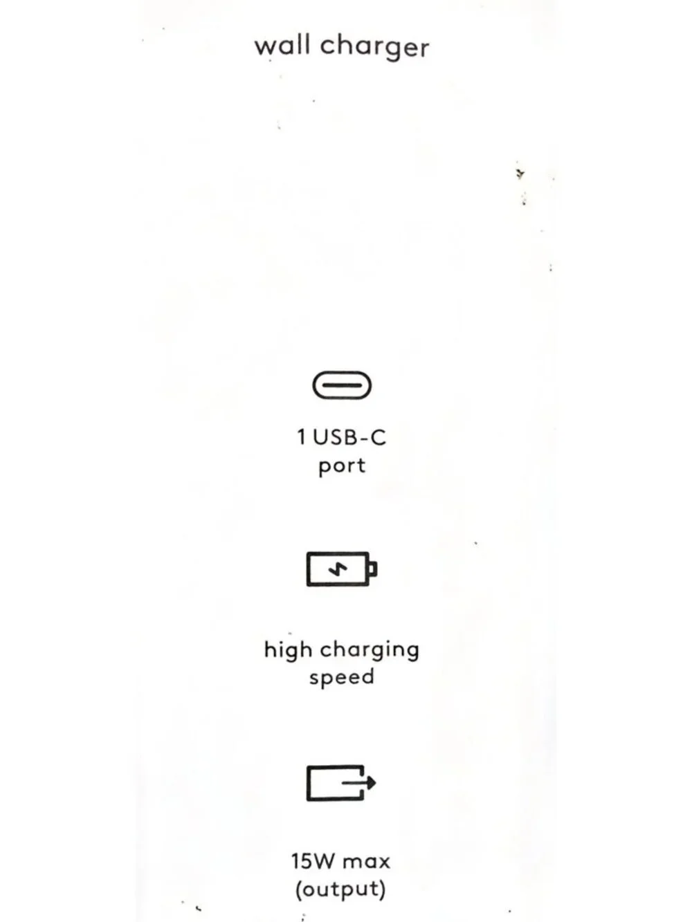 Heyday 15W Single Port USB-C Wall Charger Disco Ball Design
